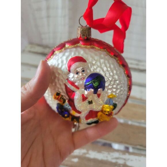 Waterford Santa globe toys glass red Xmas tree - Picture 8 of 8